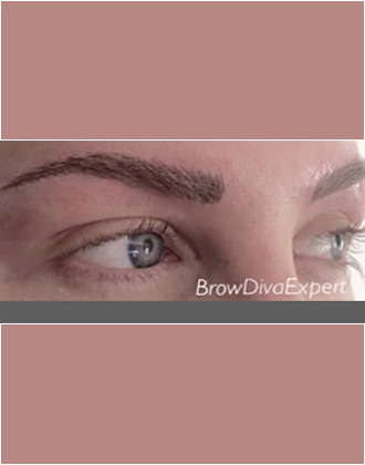 after microblading procedure